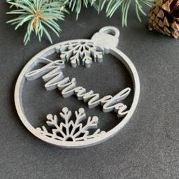 Personalized Christmas Tree Decor, Custom Ornament, Shapes, Holiday Ornament With Name, Wood Xmas Decor - thumbnail 4