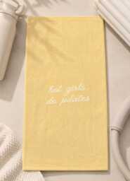 Hot Girls Do Pilates Butter Yellow Rally Towel Fitness For Workout Class Gym Accessory Princess - thumbnail 1