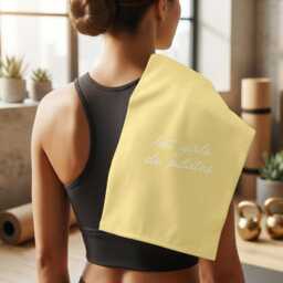 Hot Girls Do Pilates Butter Yellow Rally Towel Fitness For Workout Class Gym Accessory Princess - thumbnail 2