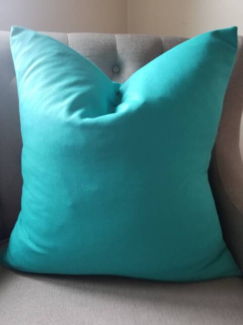 Aqua.farmhouse Pillow.throw Pillow.slipcovers.toss Pillow.cushion Cover.bedroom Decor.living Room Decor.spring Decor.summer Decor - image 1