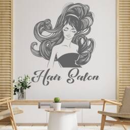 Hair Salon Wall Decal Stylist Tools, Beauty Shop Decor 2098 - thumbnail 2