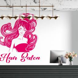 Hair Salon Wall Decal Stylist Tools, Beauty Shop Decor 2098 - thumbnail 3