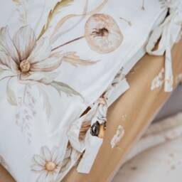 Gold Meadow On White - Handmade Cotton Kids Bedding Sets - thumbnail 2