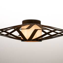 Discus Flush Mount, Wood Ceiling Light, Flushmount Wall Lamp, Plywood Chandelier, Pendant Light - thumbnail 2