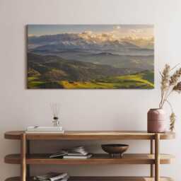 Pieniny Wysoki Wierch Canvas, Wall Art Picture, Brown Decoration, Nature Canvas - thumbnail 1