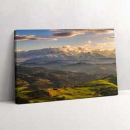 Pieniny Wysoki Wierch Canvas, Wall Art Picture, Brown Decoration, Nature Canvas - thumbnail 2