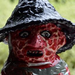 Handmade, Freddy Krueger Garden Gnome, Horror Movie, Sculpture, Figure, Father's Day, Garden - thumbnail 3