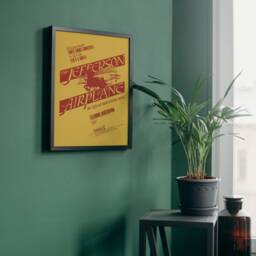Framed Jefferson Airplane Poster, Vintage Psychedelic Rock Concert, 1966 - thumbnail 2