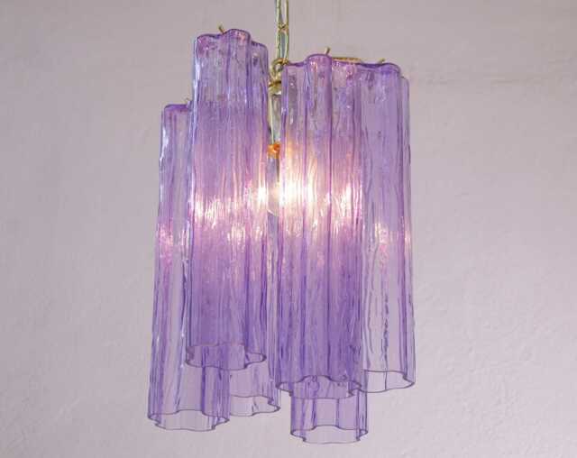 Italian Chandelier Murano ??25 cm - Wisteria Glass Hand-Blown Mid-Century Modern - image 1