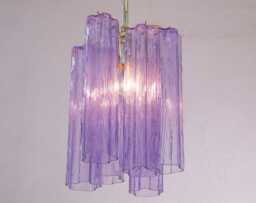 Italian Chandelier Murano ??25 cm - Wisteria Glass Hand-Blown Mid-Century Modern - thumbnail 1