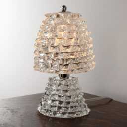 Set Of 2 Rostrato Murano Glass Table Lamps Handmade Barovier Style - thumbnail 2