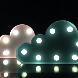 Pink Cloud Marquee Light Metal Nursery Night Light - 5.5 - thumbnail 4