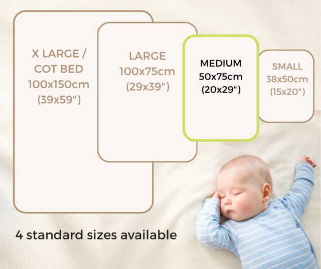Eco Wool Crib Pad - Medium - 75x50cm - Organic Mattress Protector, Changing Pad, Nappy-Free Mat - image 1