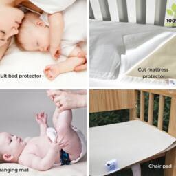 Eco Wool Crib Pad - Medium - 75x50cm - Organic Mattress Protector, Changing Pad, Nappy-Free Mat - thumbnail 3