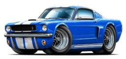 1965-66 Shelby Gt 350 Car Wall Decal Officially Licensed Ford Vinyl - thumbnail 1
