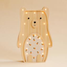 Handmade Wooden Teddy Bear Kids Night Light, Lamp, Children Room Decor, Christmas Gift, Decoration, Lamps For - thumbnail 2