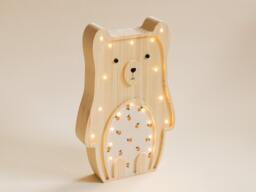 Handmade Wooden Teddy Bear Kids Night Light, Lamp, Children Room Decor, Christmas Gift, Decoration, Lamps For