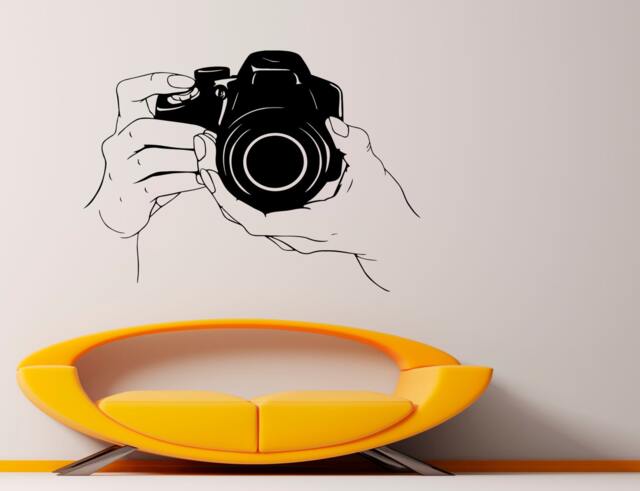 Photo Camera Wall Vinyl Decal Photography Studio Stickers Art Design Murals Interior - 2Fcm4 - image 1