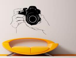 Photo Camera Wall Vinyl Decal Photography Studio Stickers Art Design Murals Interior - 2Fcm4 - thumbnail 1