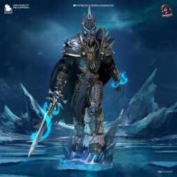 Fallen Prince - Fell King Undead High Fantasy Legend Arthas Resin Figure 16K - thumbnail 2