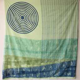 Hand Block Printed Cotton Duvet Cover - Reversible Sunrise & Spiral Jaipur Bedding - thumbnail 3