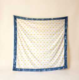 Hand Block Printed Cotton Duvet Cover - Reversible Sunrise & Spiral Jaipur Bedding