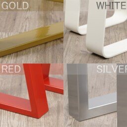 Modern Desk Legs Set(2, Steel Table Legs, X Metal Dining Table Legs, Iron Legs - thumbnail 4