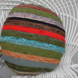 Designer Pillows, Turkish Pillow, Kilim Pillow Covers, 16x16 Pink Case, Round Accent Ethnic 135 - thumbnail 3