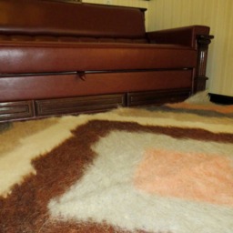 Handwoven Wool Blanket, Boho Bedspread, Organic Ukrainian Lizhnyk Throw - 220x190 cm - thumbnail 4