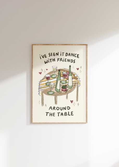 I've Seen It All Lyrics Wall Print - Olivia Dean The Art Of Loving Music Love Dance With Friends Around Table Gifts For Girls - image 1