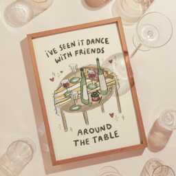 I've Seen It All Lyrics Wall Print - Olivia Dean The Art Of Loving Music Love Dance With Friends Around Table Gifts For Girls - thumbnail 3