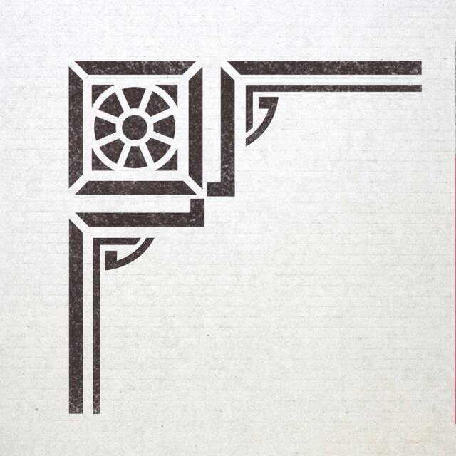 Corner Stencil Reusable Template 022 For Wall Diy Decor - image 1