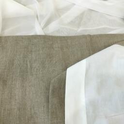Dark Linen Window Curtain Panels With Liner, Custom Curtains, Extra Long Curtains - thumbnail 3