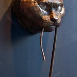 Cat Door Knocker Bronze - thumbnail 2