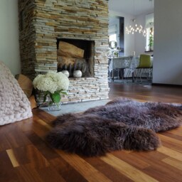 Sheepskin Rugs Gray X Throw Genuine Leather Wool Carpet Decorative Rug Comfy, Carpet Shag Cozy G - thumbnail 3