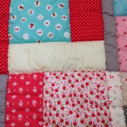 Baby Girl Quilt, Blanket, Colorful Baby Ready To Ship - thumbnail 3