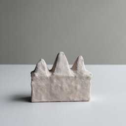 Little Japandi House - Original Sculpture Beige Wabi Sabi Decor Minimalist Art Handmade By Scandinavian Designer Laurie Poast - thumbnail 2