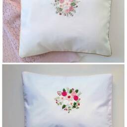 Embroidered Baby Pillowcase Custom Cradle/Pram Pillow - Pillow Insert Included - thumbnail 3