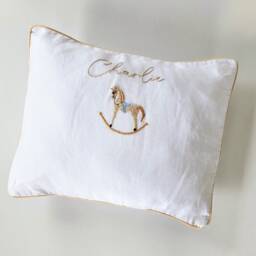 Embroidered Baby Pillowcase Custom Cradle/Pram Pillow - Pillow Insert Included - thumbnail 2