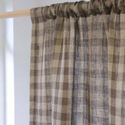 Eesa 100% Linen Sheer Curtain, 2 Colors, Pure Privacy Net Curtain For Bedroom & Livingroom, Drape, 1Pc - thumbnail 3