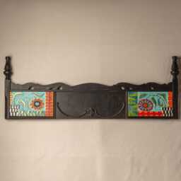 Handmade Ceramic Mosaic Headboard Wall Art With Semiprecious Stones