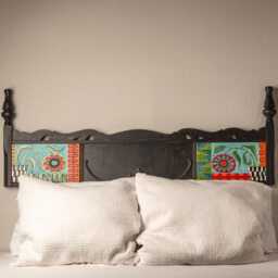 Handmade Ceramic Mosaic Headboard Wall Art With Semiprecious Stones - thumbnail 2