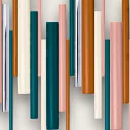 Teal Copper Geometric Wood Wall Art - Modern Statement Sculpture - thumbnail 2