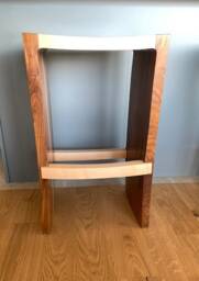 Bar Stool Solid Walnut & Maple - thumbnail 4