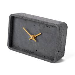 "Concrete Mantel Clock 4"" X 6, 3"