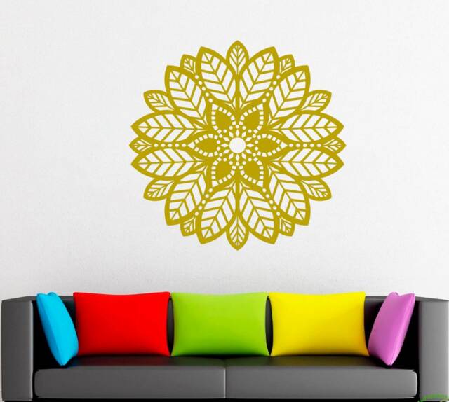 Mandala Flower Wall Decal Removable Vinyl Yoga Decor 2127 - image 1
