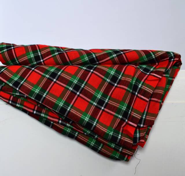 African Maasai Shuka Blanket - Acrylic Plaid Throw, Sarong, Cape - image 1