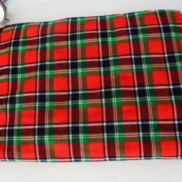 African Maasai Shuka Blanket - Acrylic Plaid Throw, Sarong, Cape - thumbnail 2