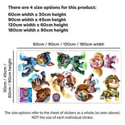 Paw Patrol The Mighty Movie Wall Sticker - Characters Decal Set - thumbnail 2