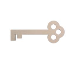 Wooden Key Cutout Unfinished Mdf Wall Decor - 4-42 Inches - thumbnail 1